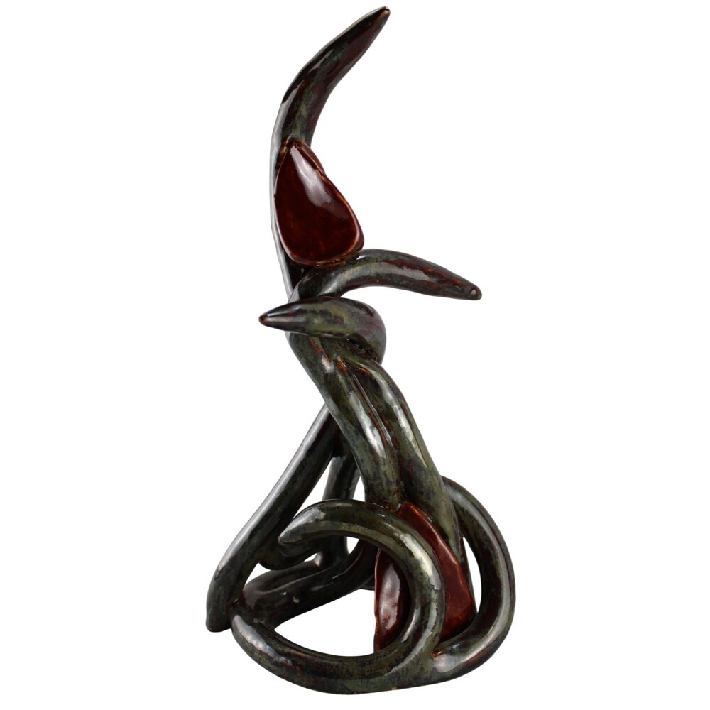Rare Signed Jake G Studio Pottery Abstract Sculpture Dated 2014 Ceramic Art